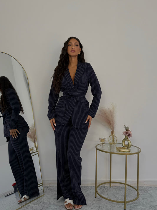 Coordinato Midnight gessato