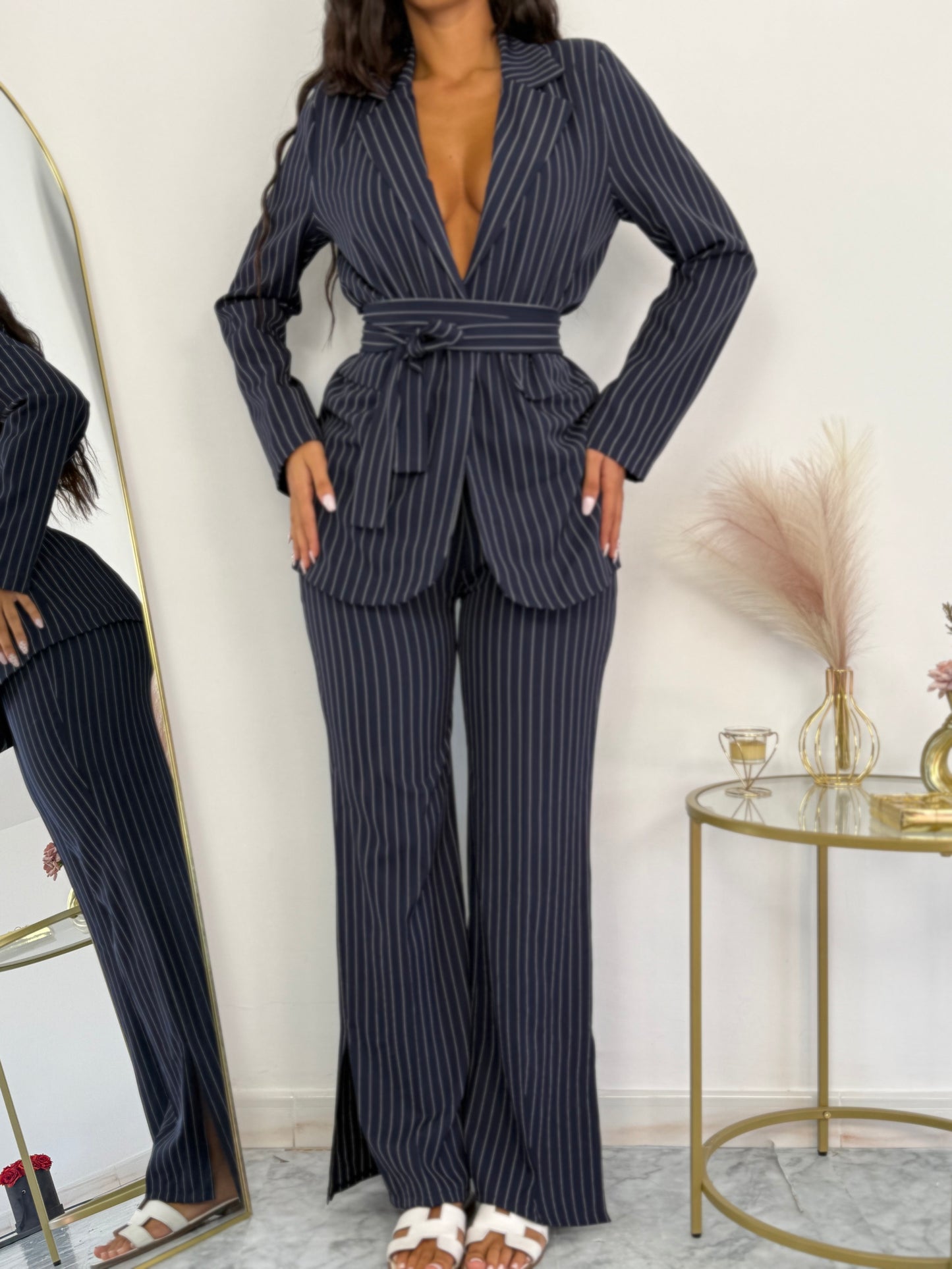 Coordinato Midnight gessato