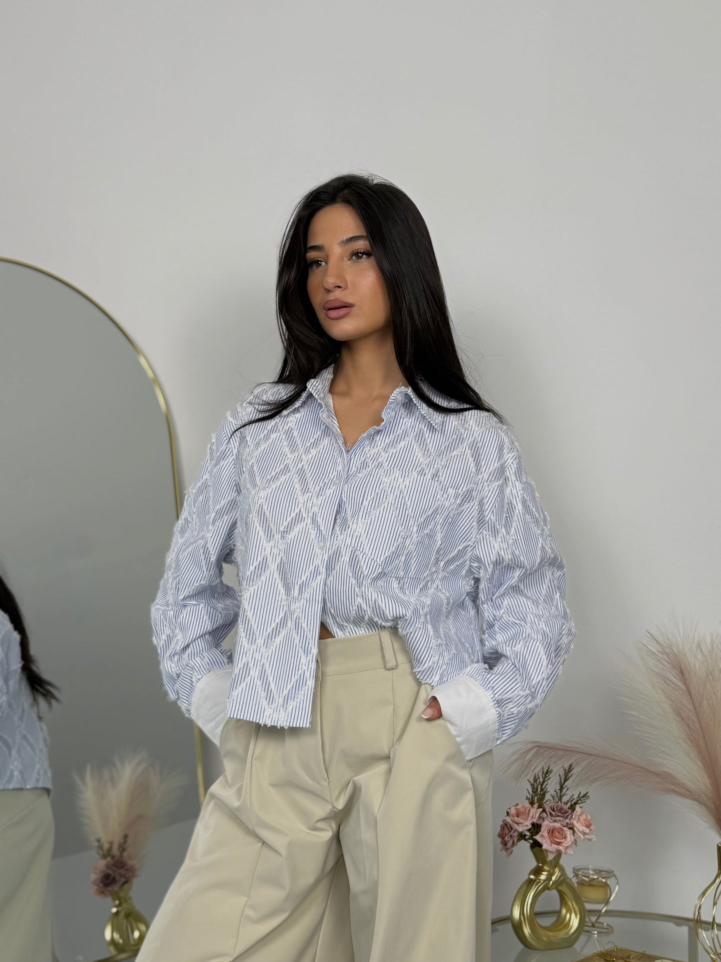 Camicia Cloudy Fringe